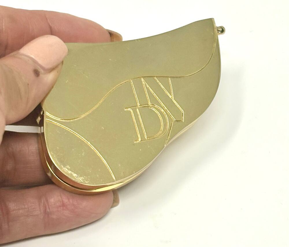 Dior Vintage Sadle Lipstick Compact My Dior W/ Lipstick Mint 3 NO Box
New